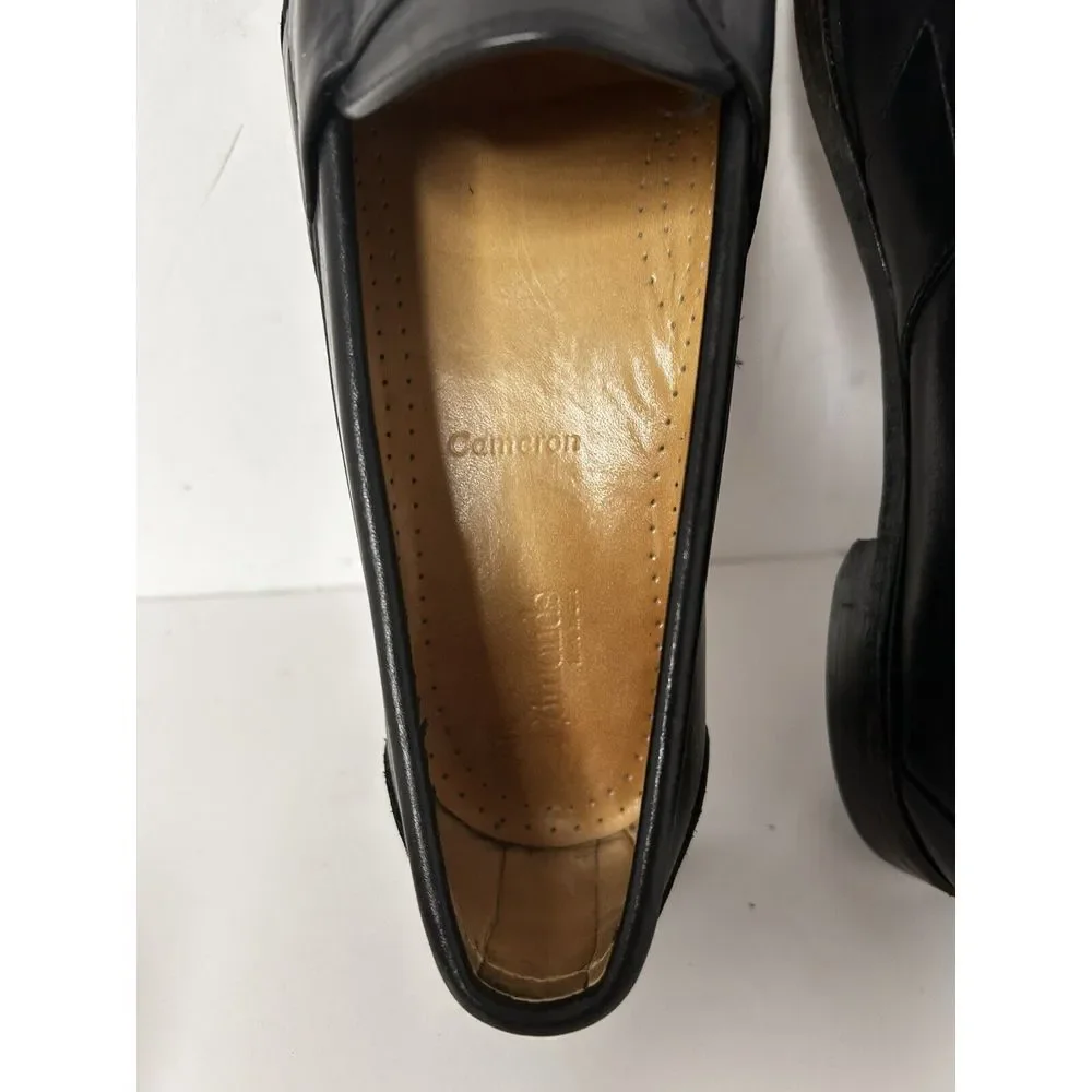 Allen Edmonds Cameron Penny Loafers Sz 9 1/2 C Blk Leather  With‎ Shoe Trees EUC